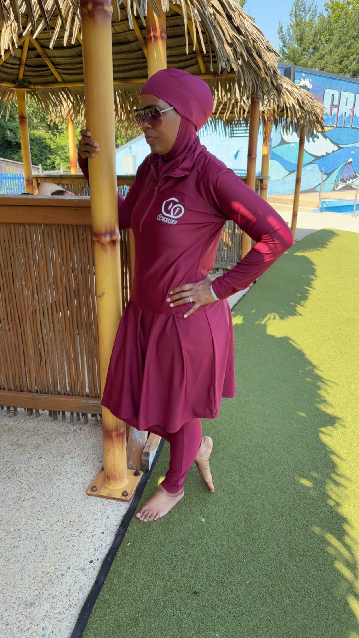 Activewear™ Skirt Fit Burgundy