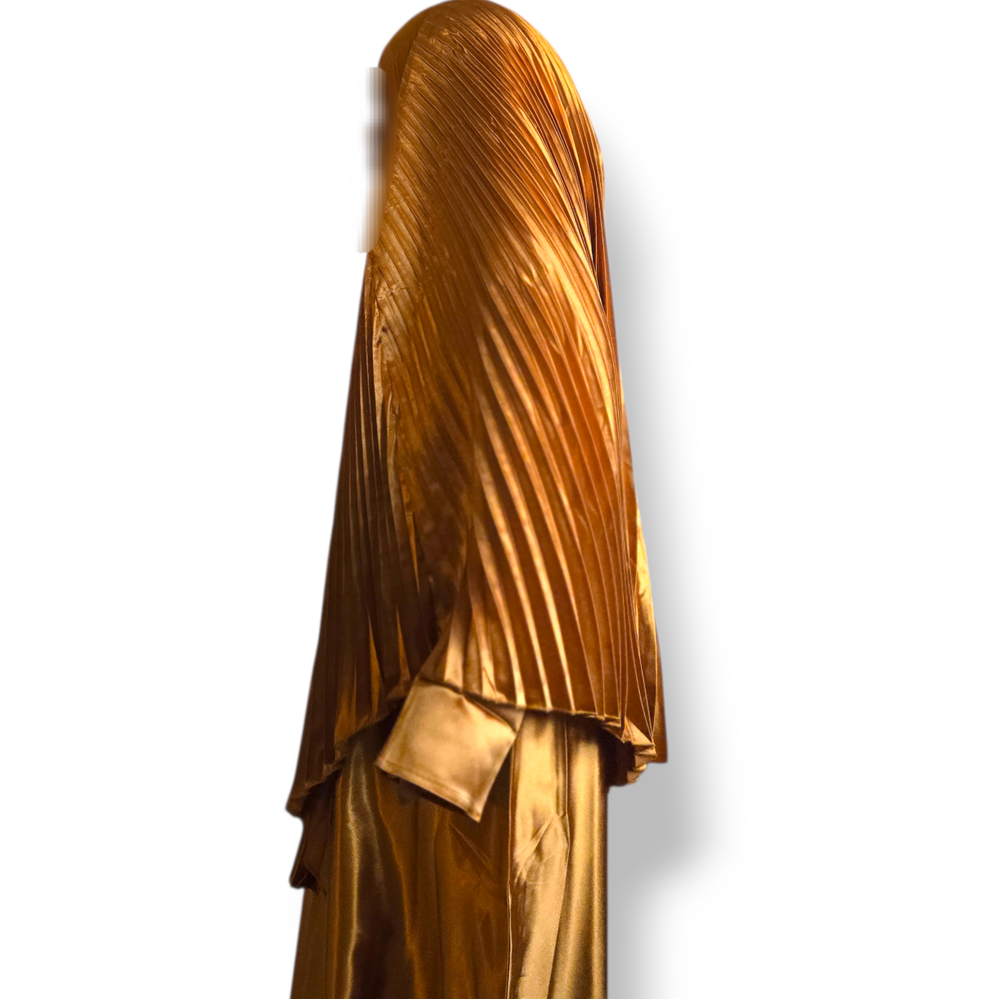 Pleated Poncho Abaya Set