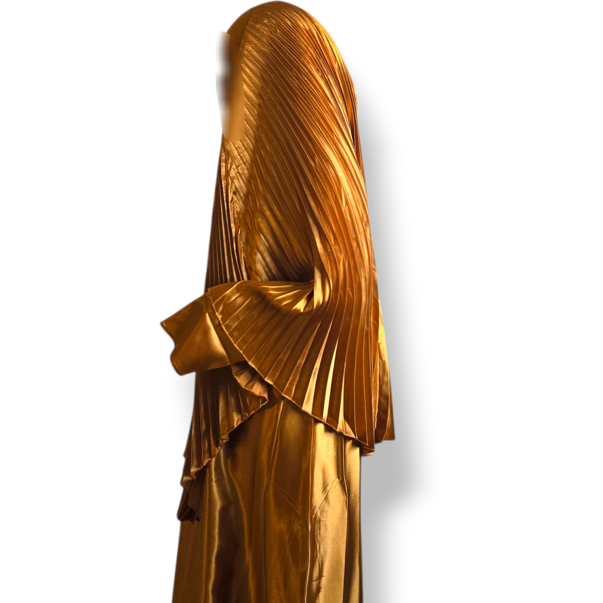 Pleated Poncho Abaya Set