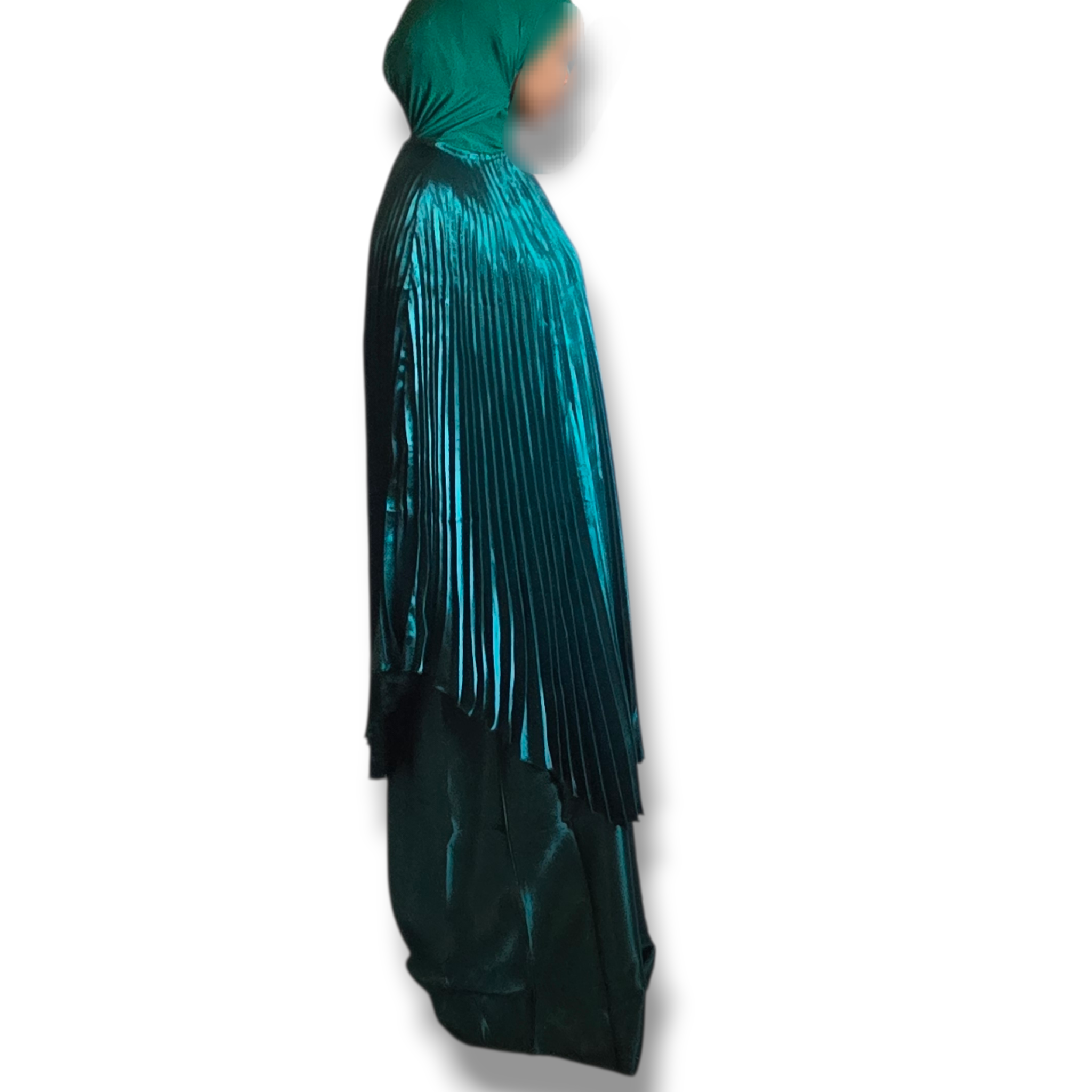 Pleated Poncho Abaya Set