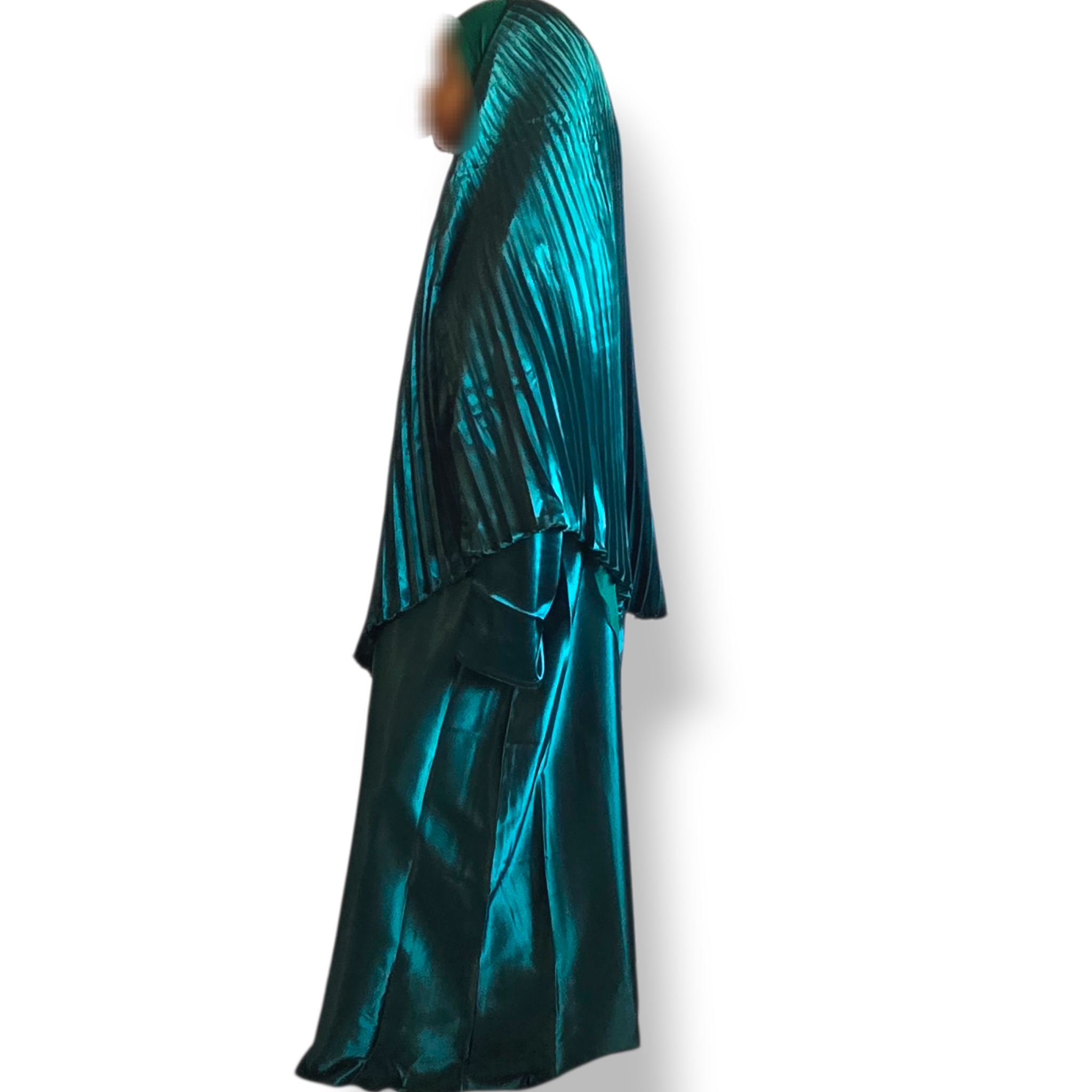 Pleated Poncho Abaya Set