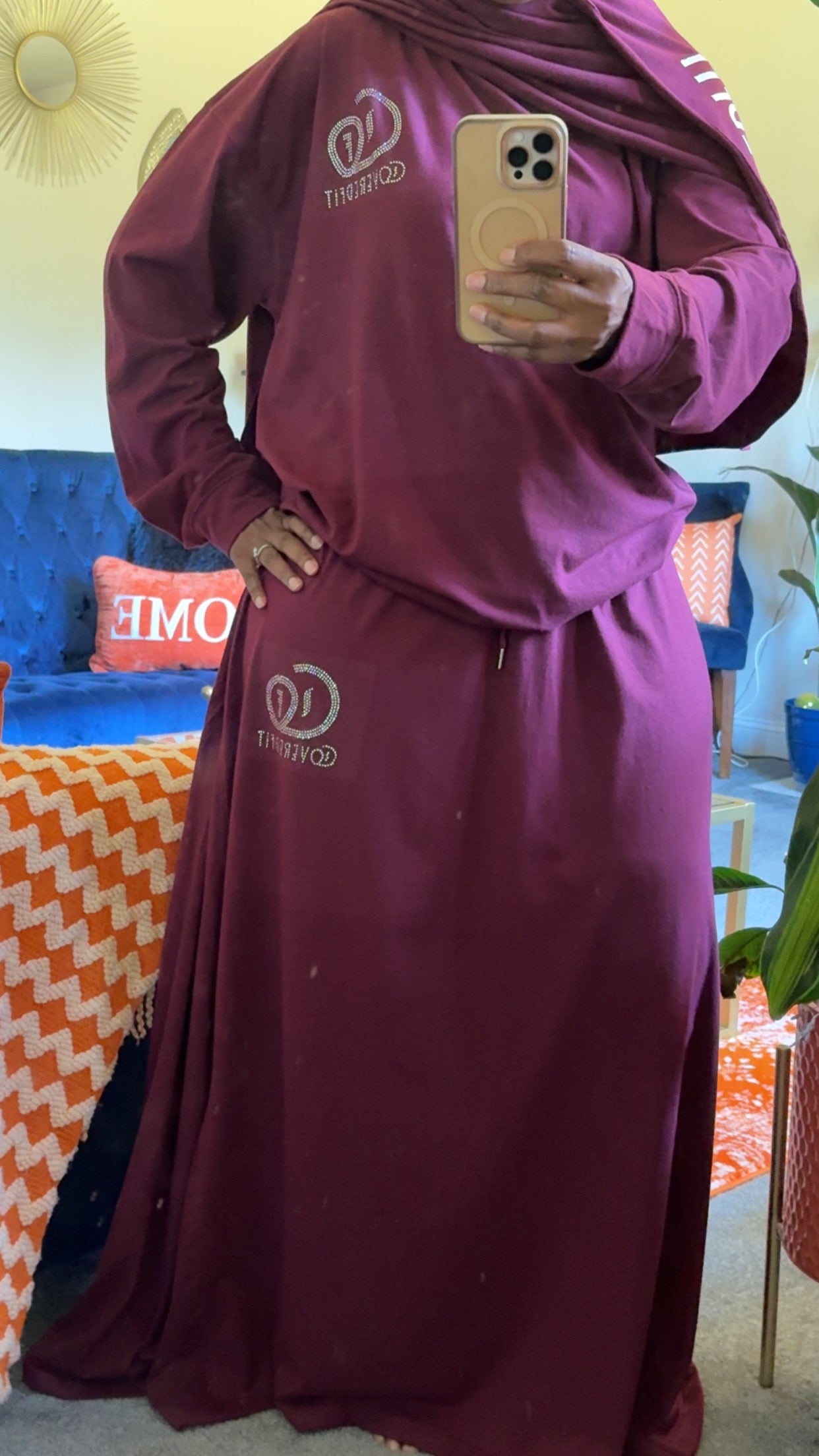 Farzana Rhinestone Skirtsuit