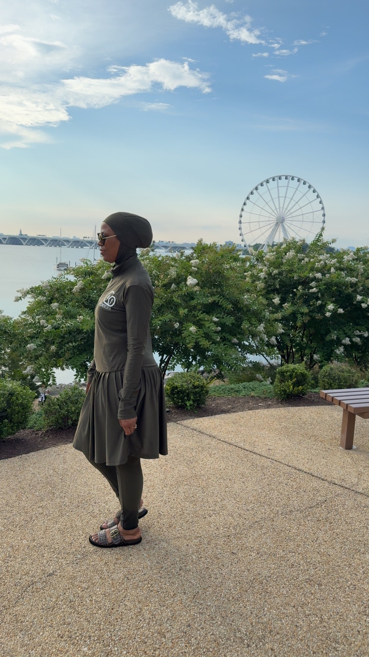 Activewear™ Tennis Skirt Fit (color) Olive Green