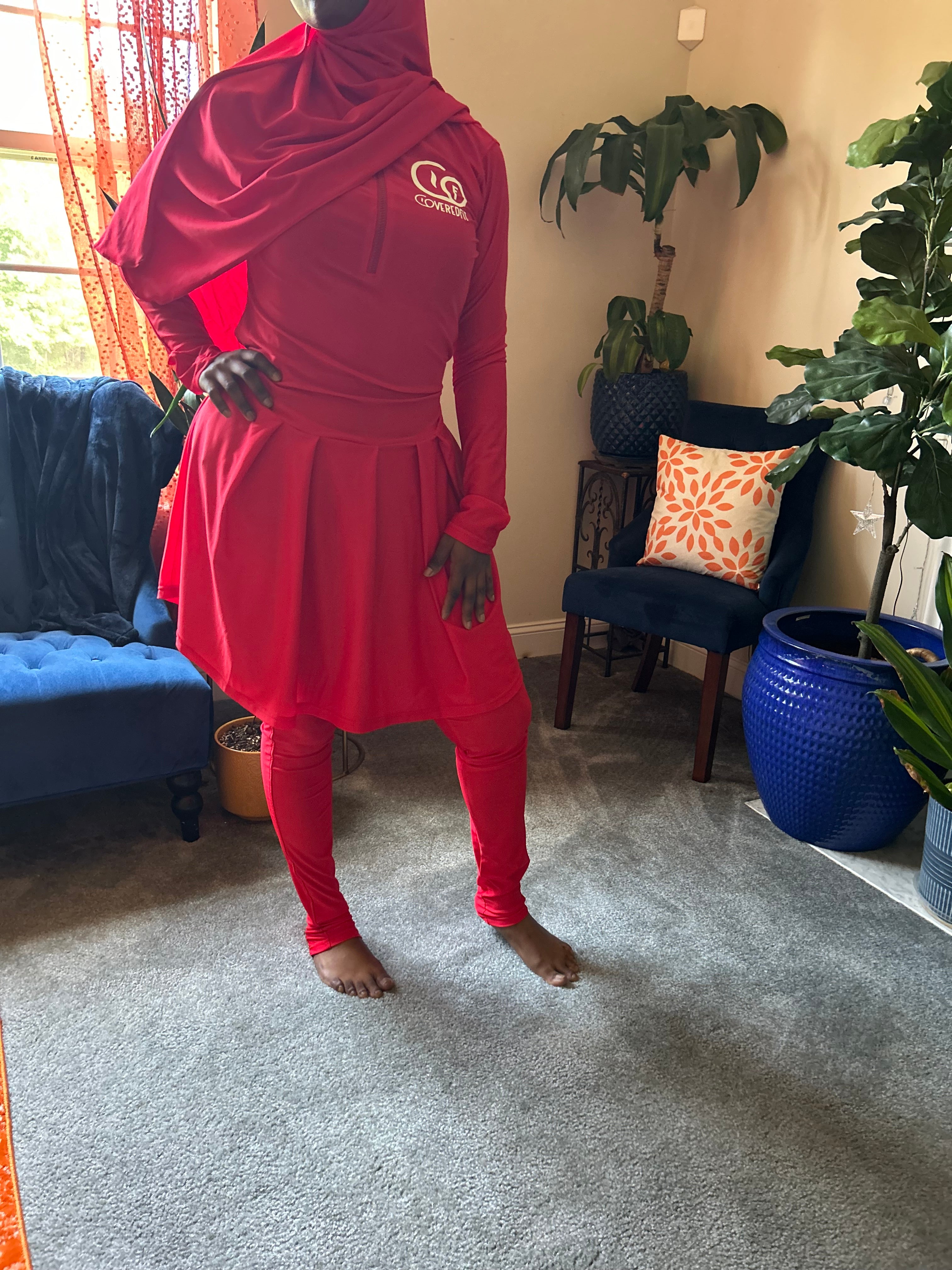 Activewear Skirt Fit Candy Apple Red