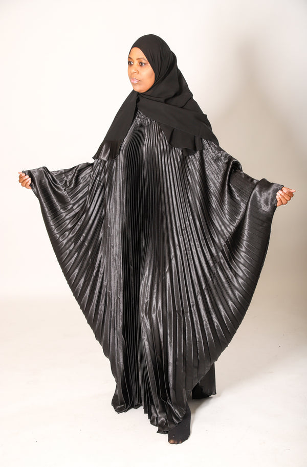 Yasmine Satin Pleated Butterfly