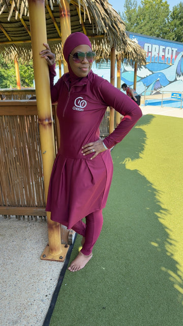 Activewear™ Skirt Fit Burgundy