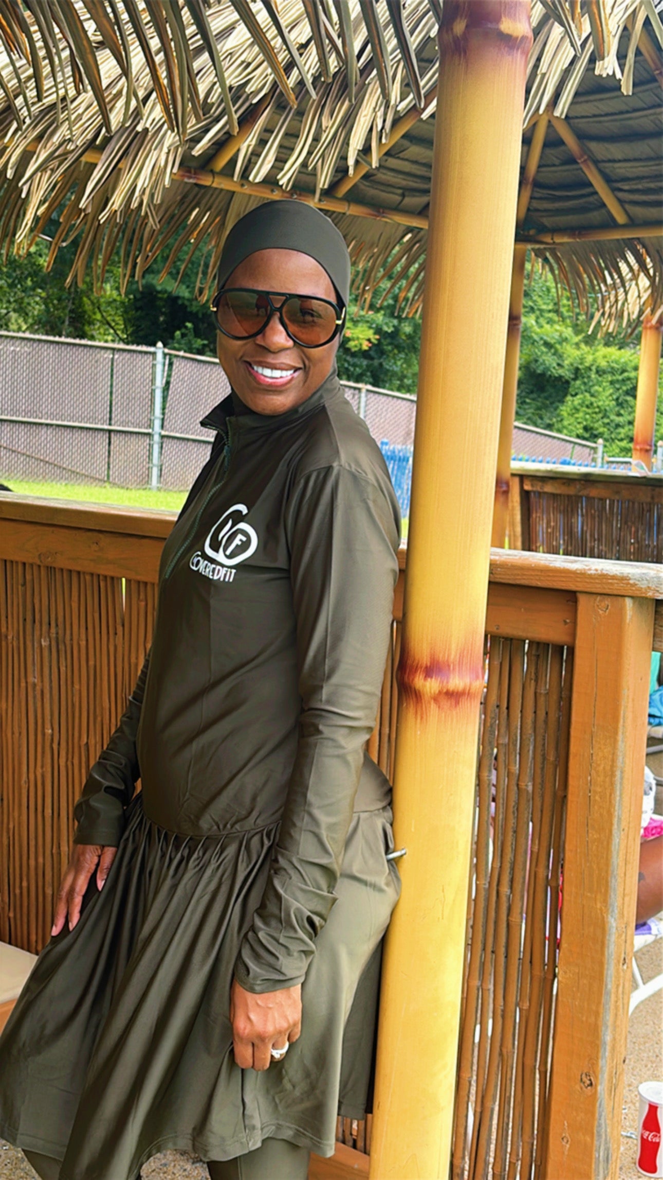 Activewear™ Tennis Skirt Fit (color) Olive Green