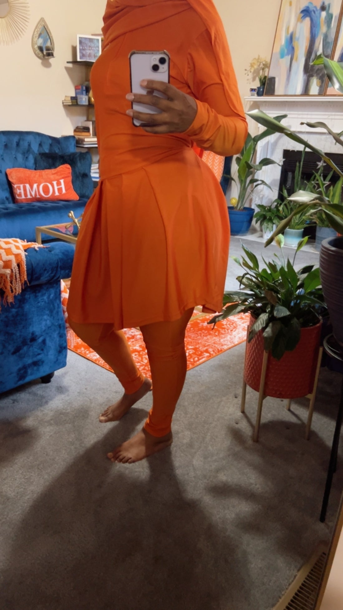 Activewear Skirt Fit Orange