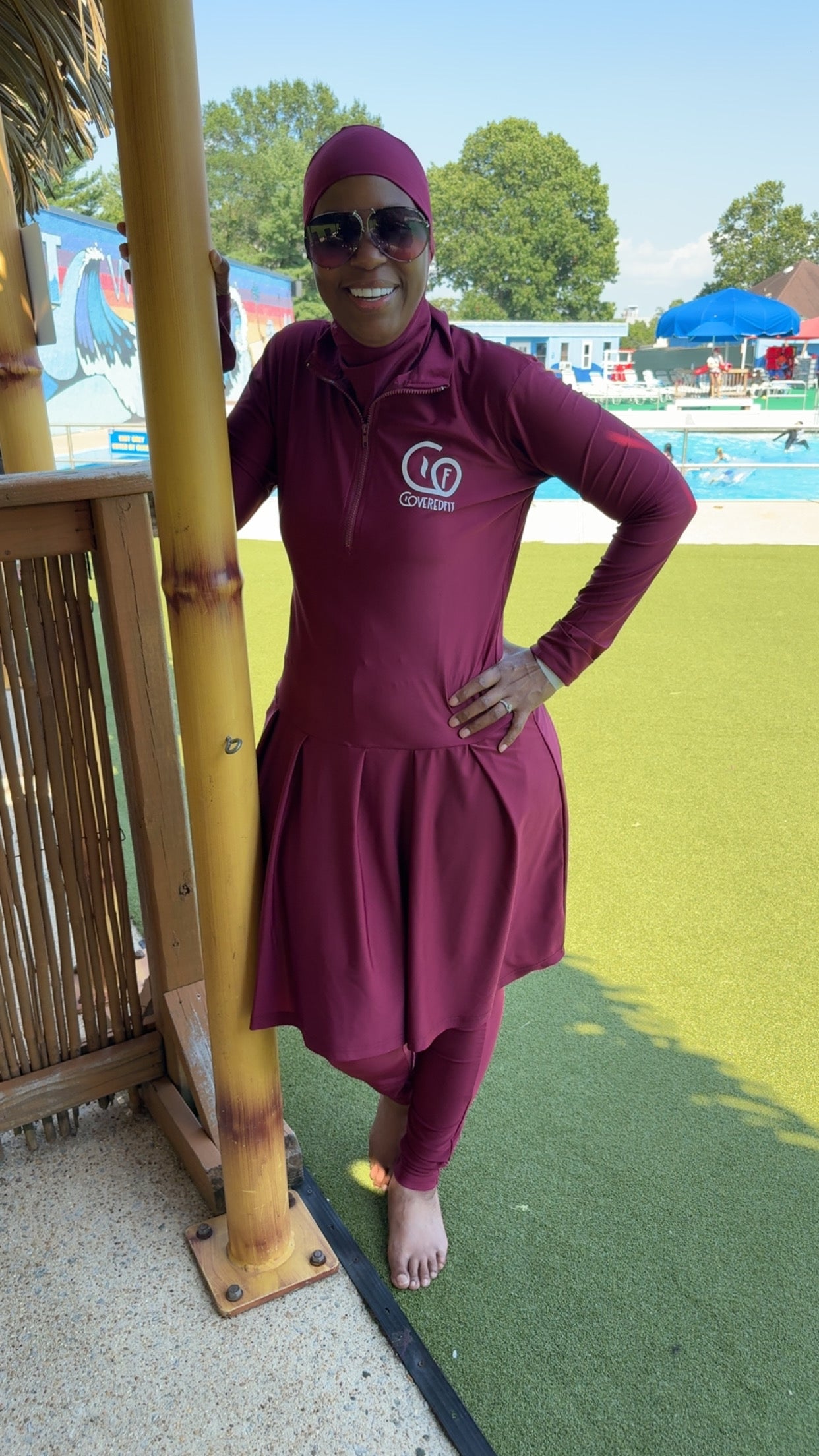 Activewear™ Skirt Fit Burgundy