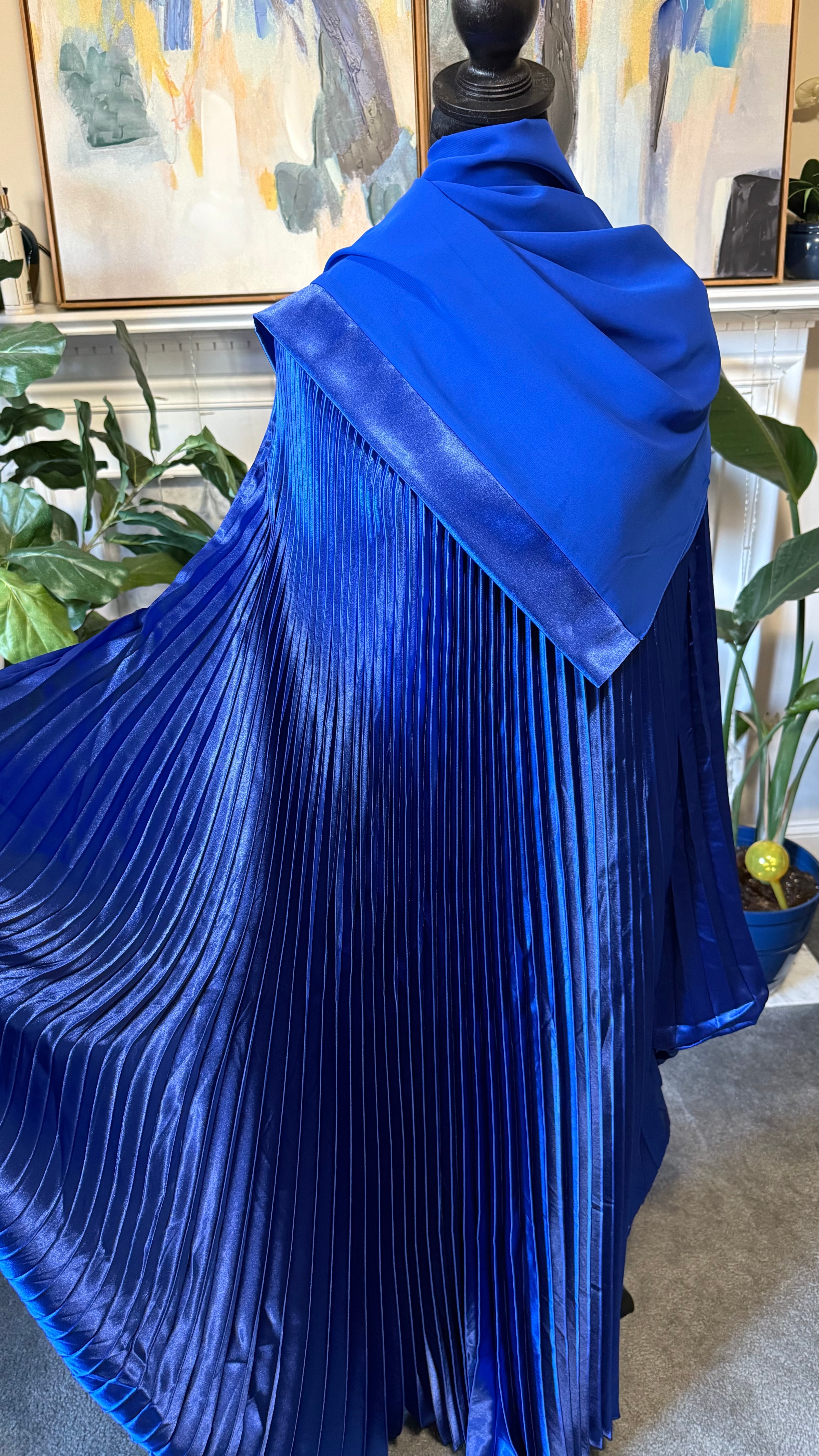 Yasmine Satin Pleated Butterfly