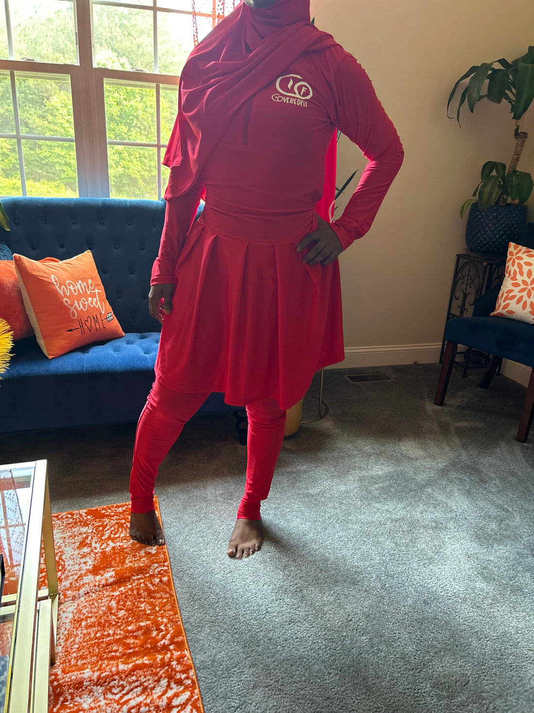 Activewear Skirt Fit Candy Apple Red