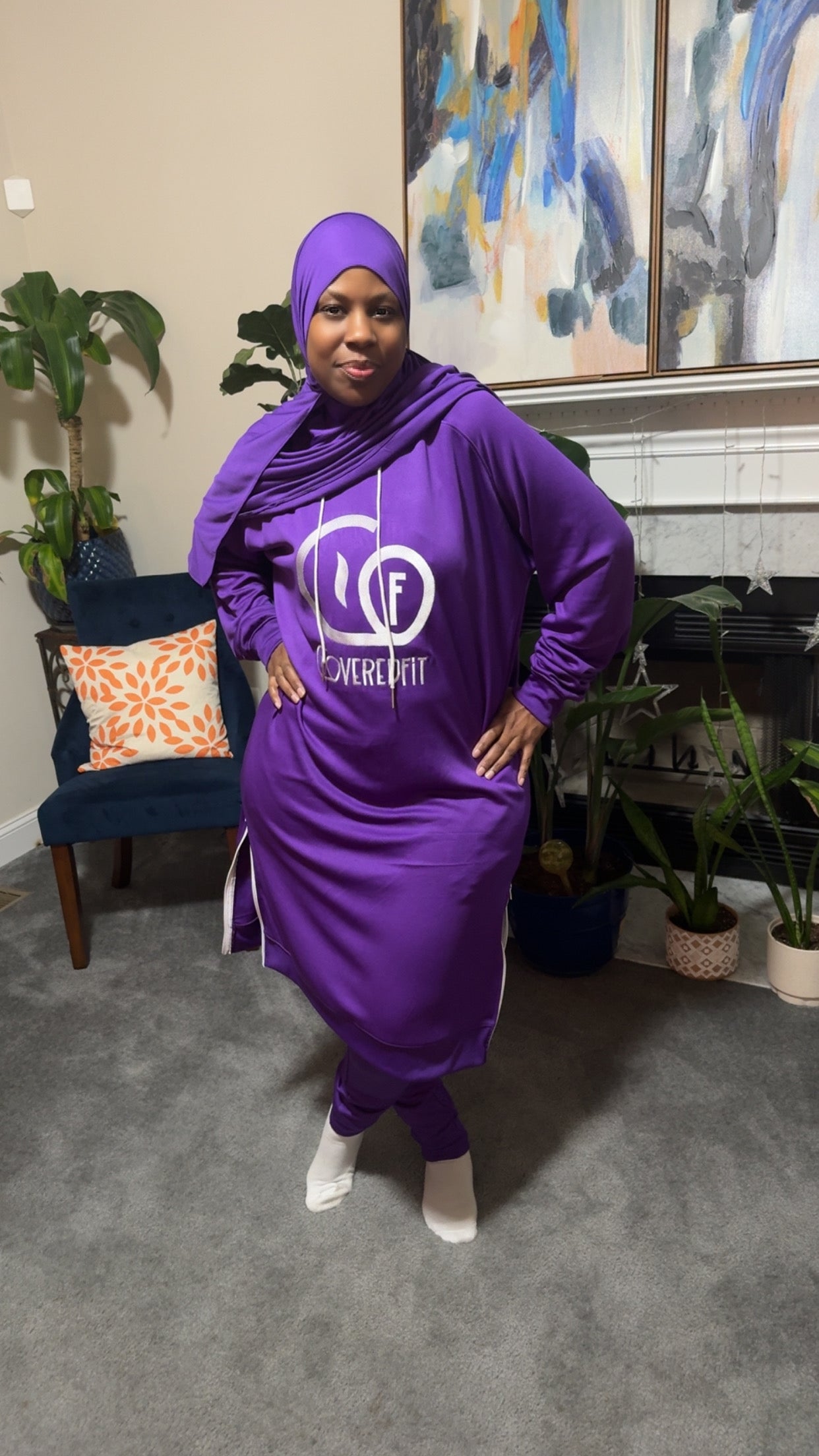 Royah Sweatsuit Purple