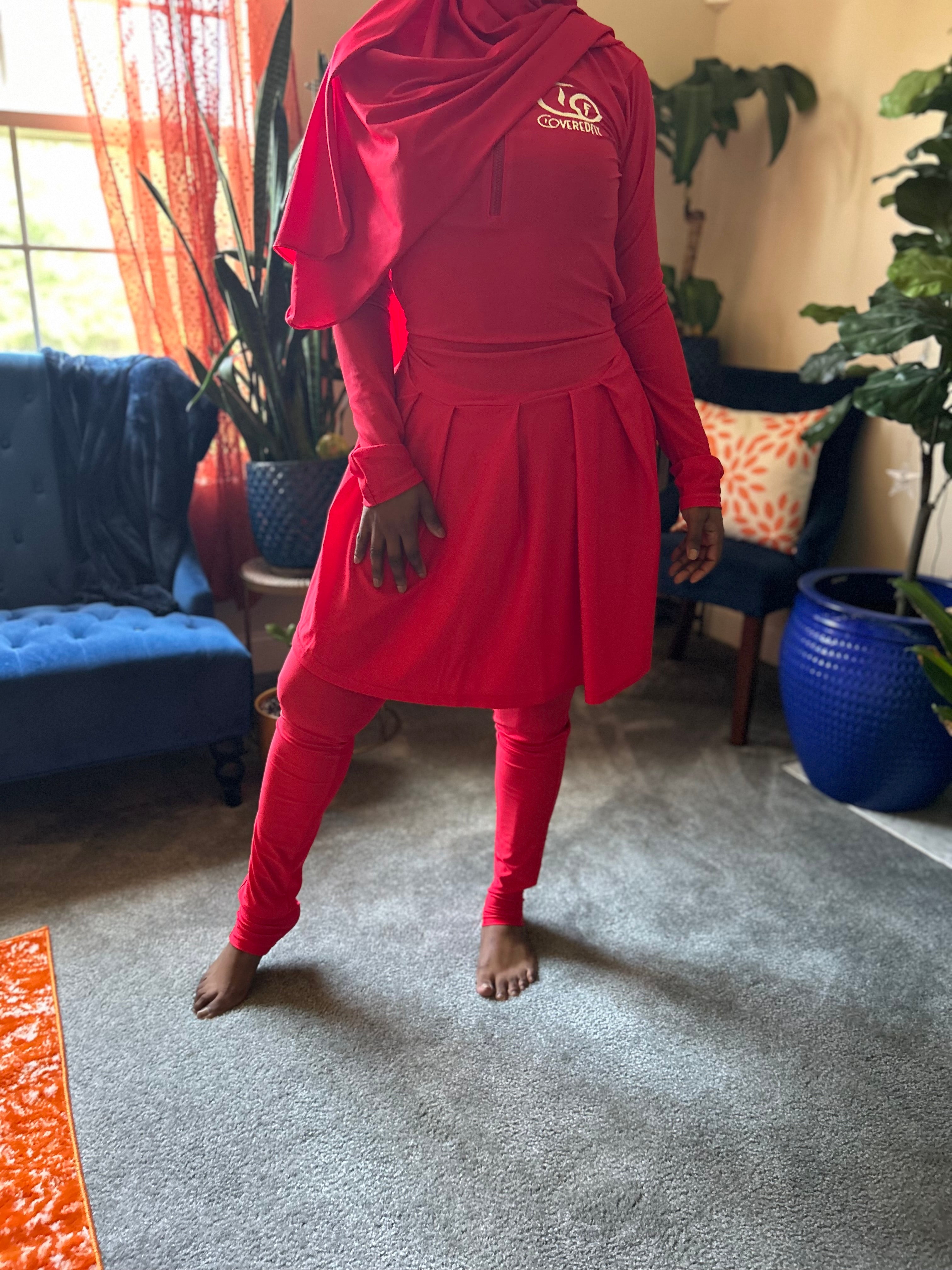 Activewear Skirt Fit Candy Apple Red