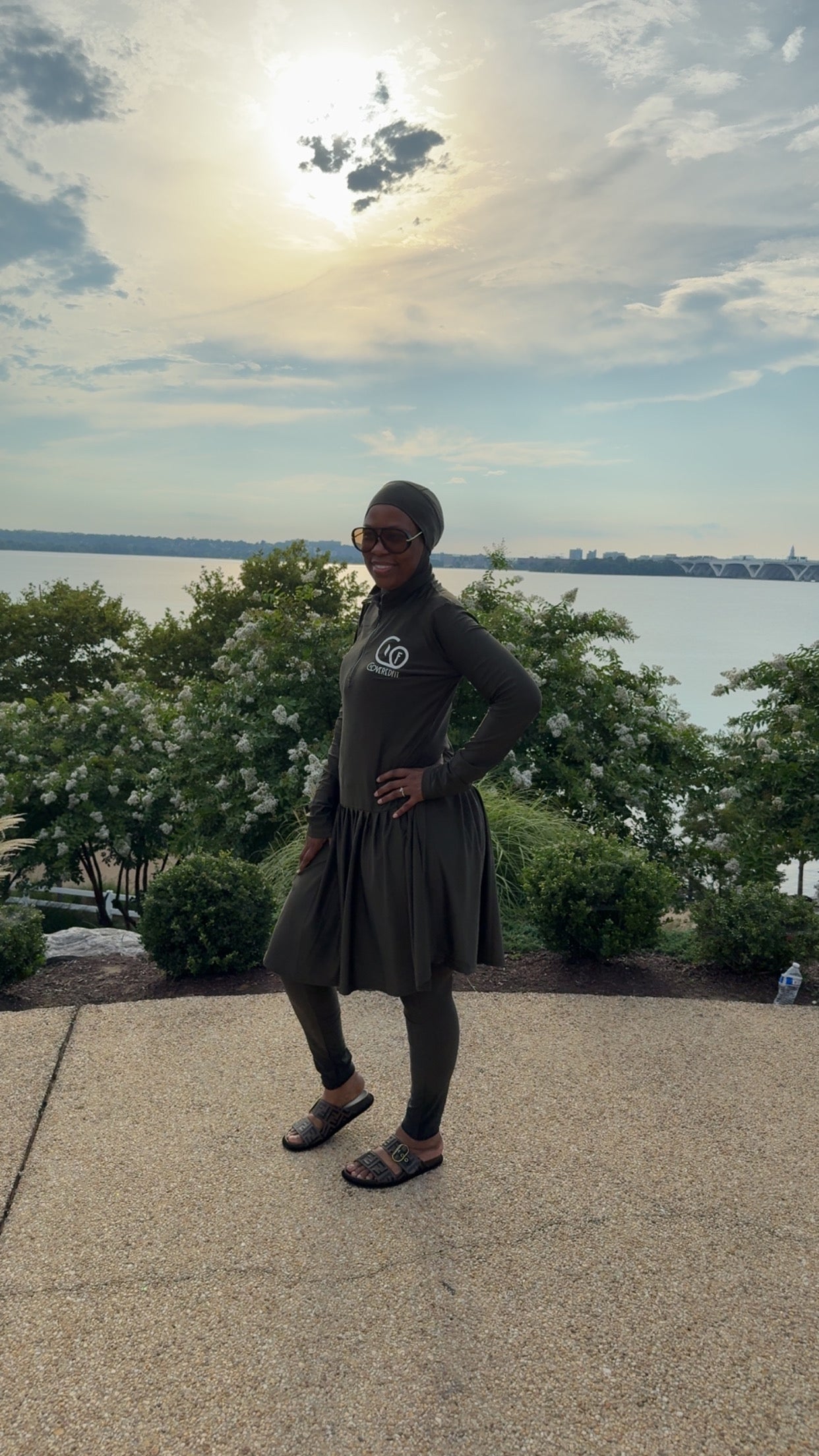 Activewear™ Tennis Skirt Fit (color) Olive Green