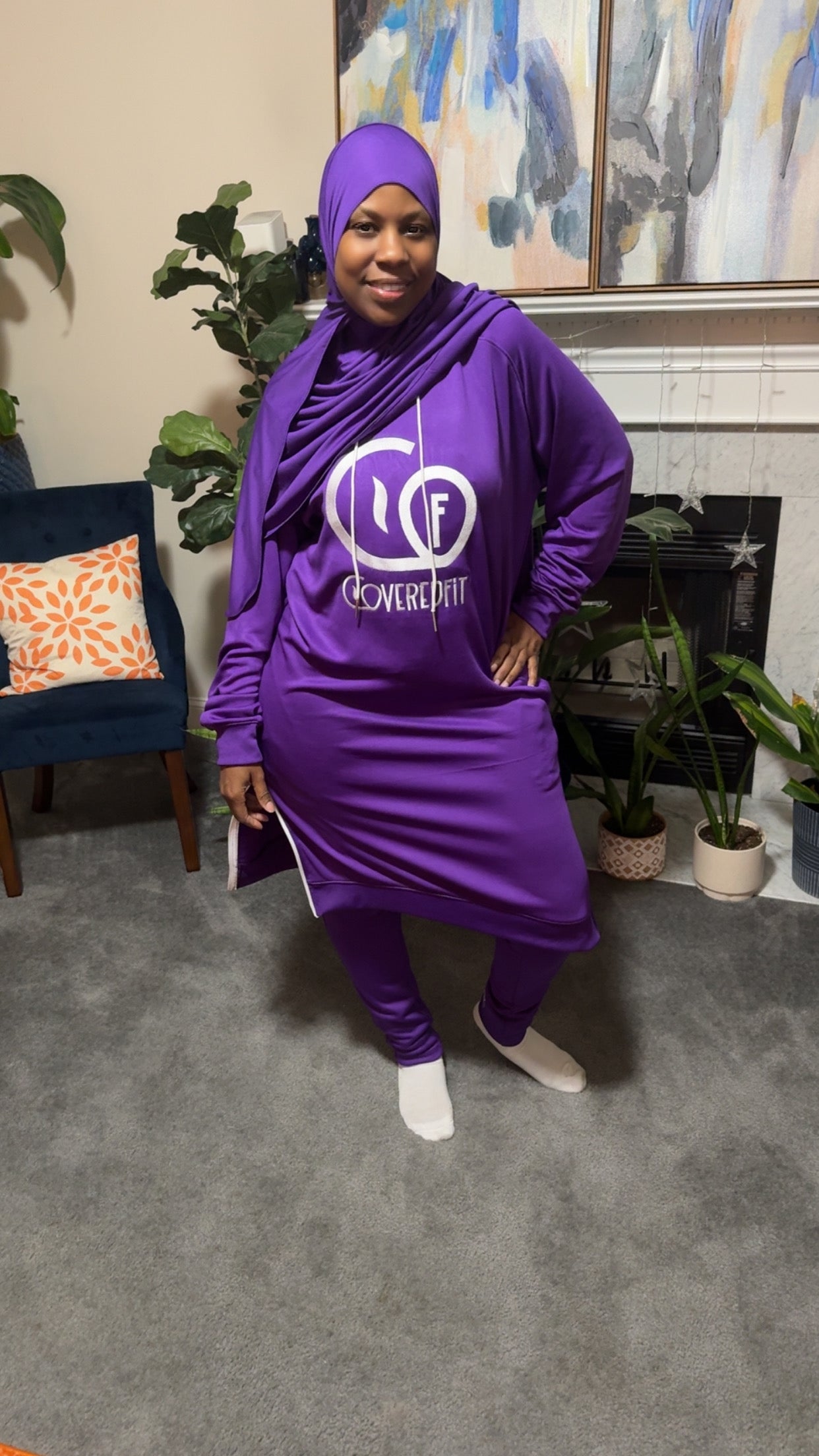 Royah Sweatsuit Purple