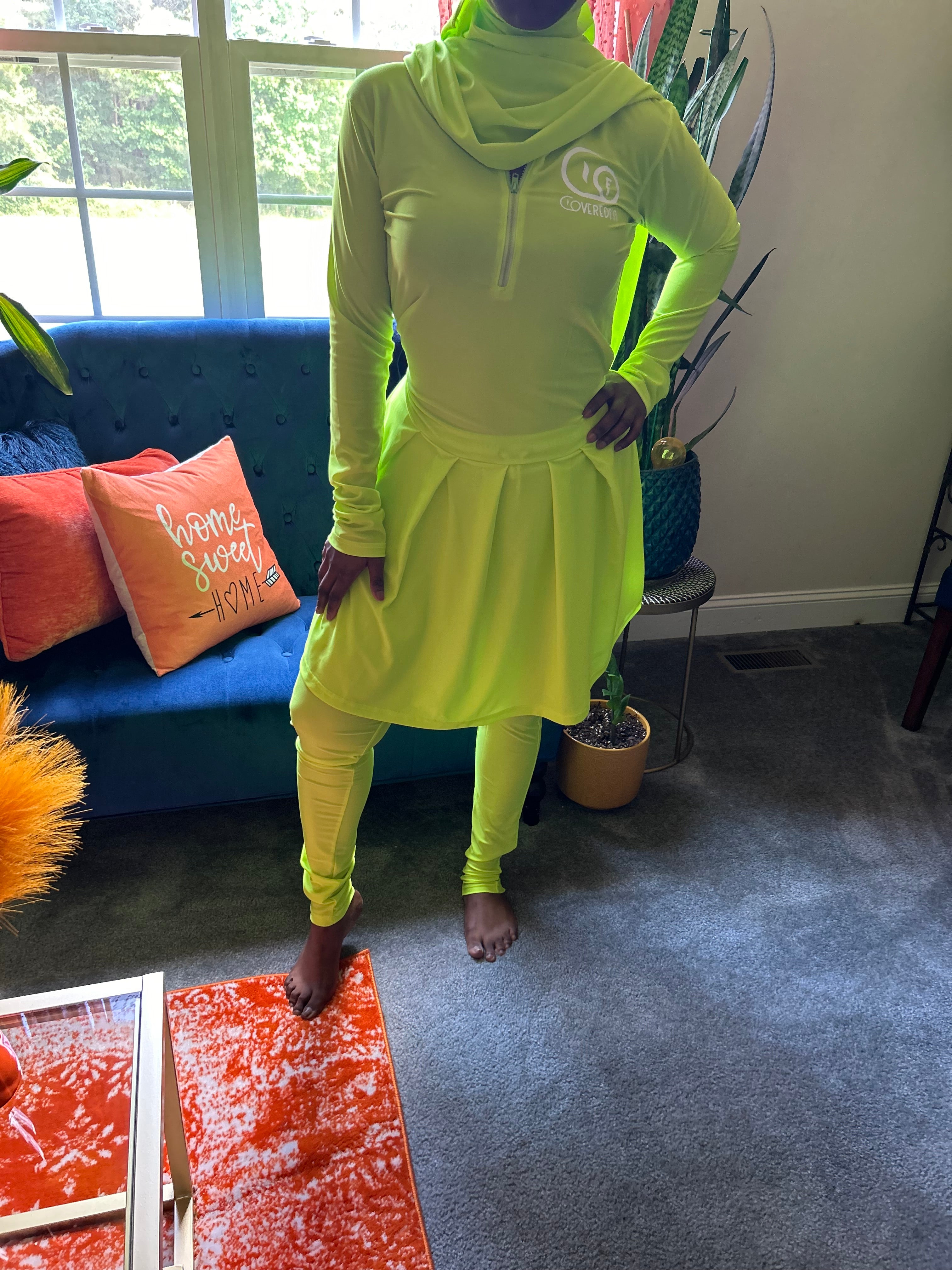 Activewear Skirt Fit Lime