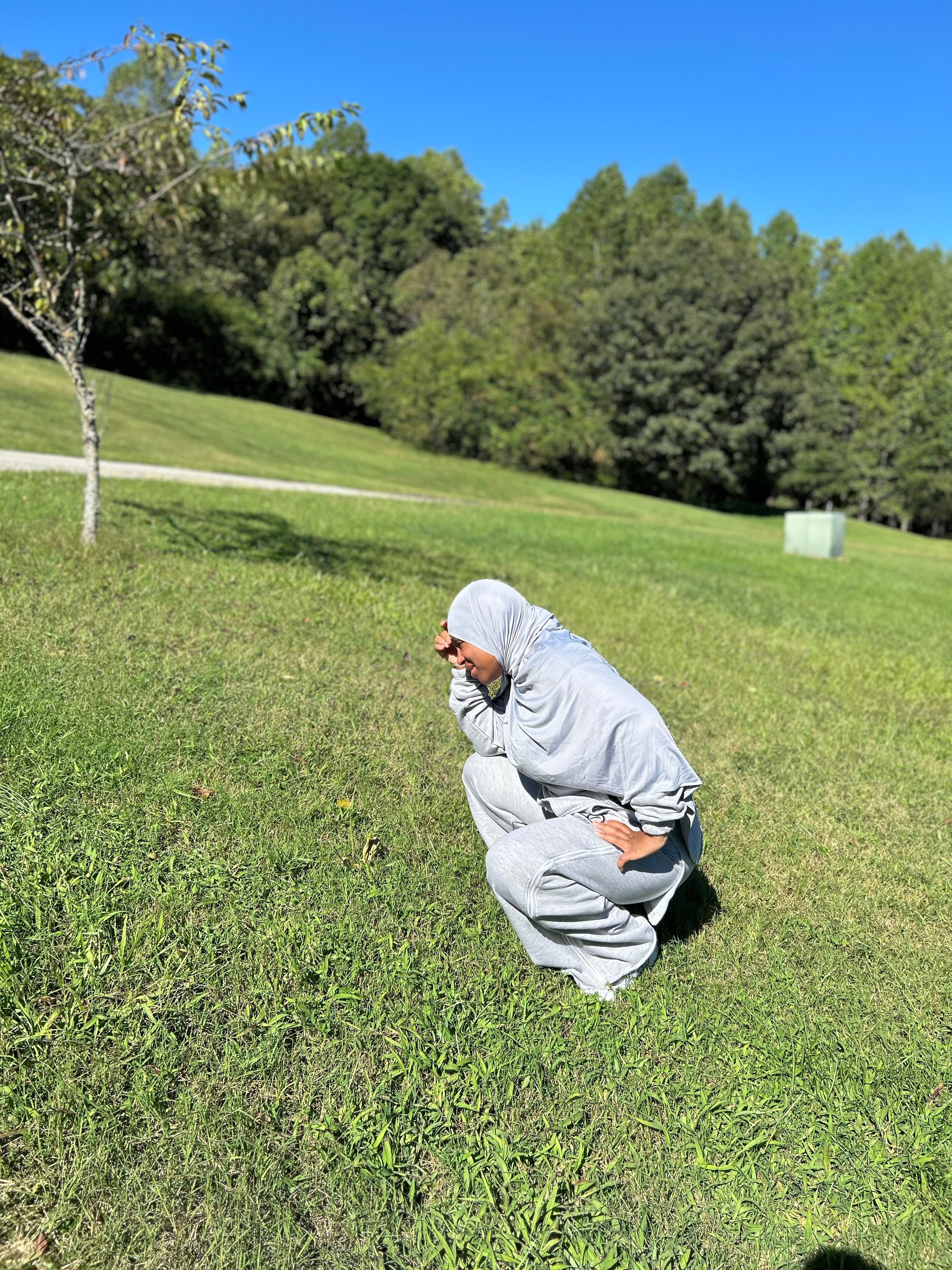 Zarah Zip Sweatsuit Gray