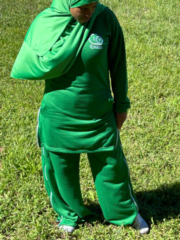 Zarah Zip Sweatsuit Green