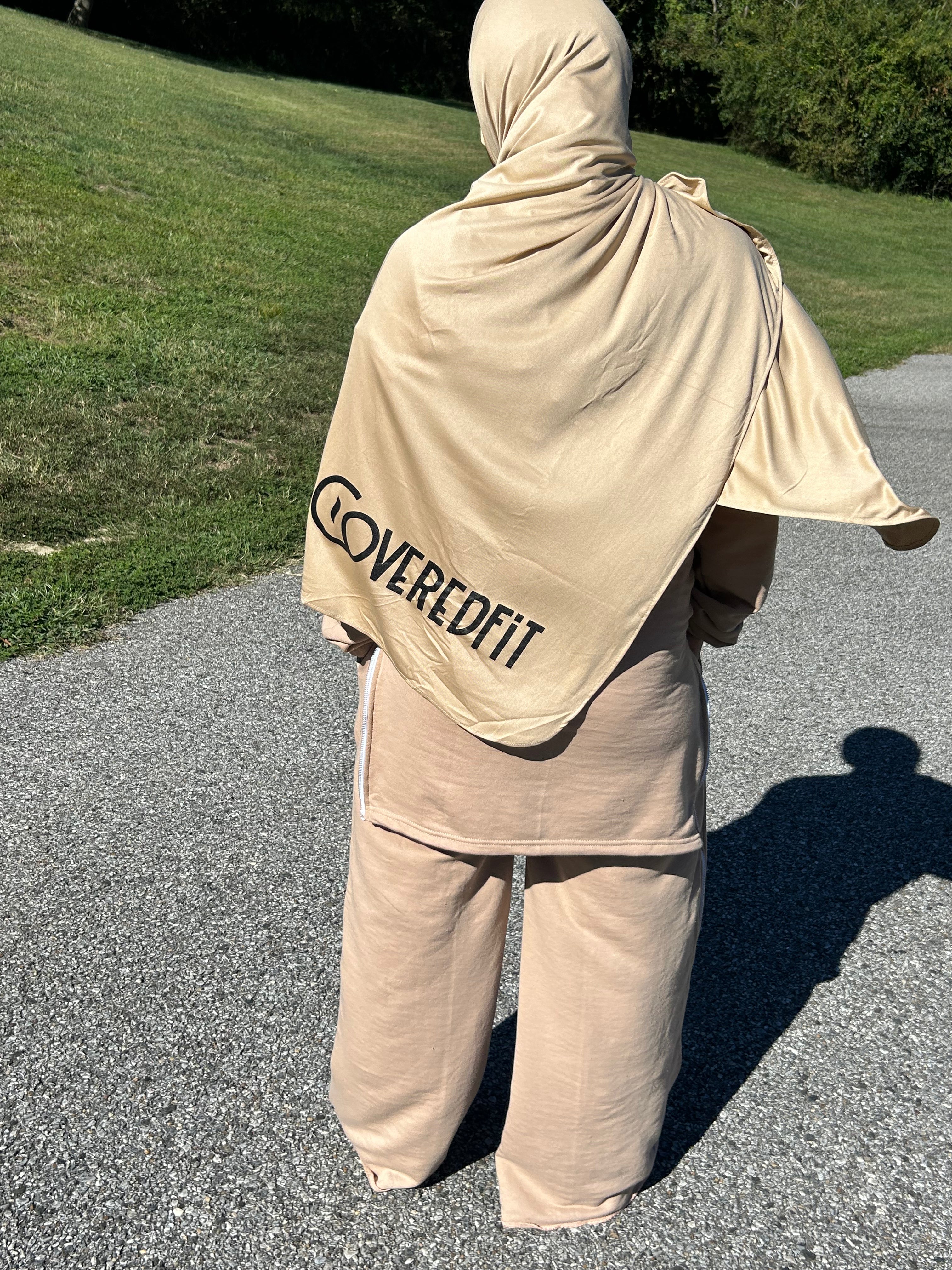 Zarah Zip Sweatsuit Nude