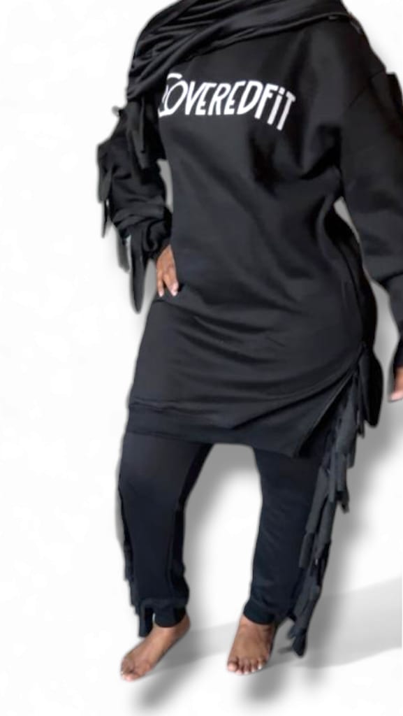 Black Fajr Fringe Sweatsuit Remix