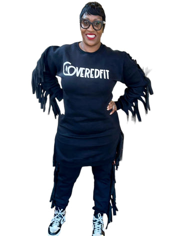 Black Fajr Fringe Sweatsuit Remix