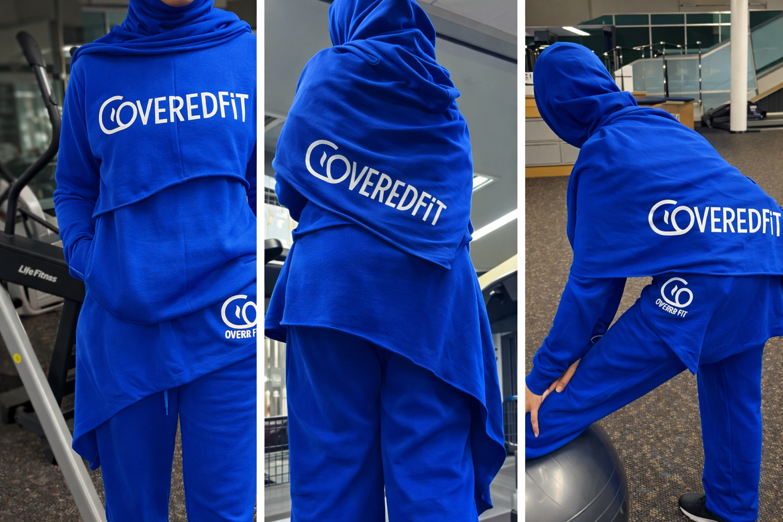 Asymmetric Luxe Sweatsuit (Electric Blue)