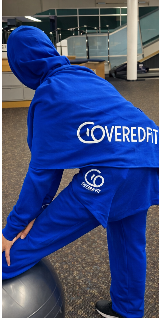 Asymmetric Luxe Sweatsuit (Electric Blue)