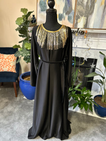 Sayyida Golden Tassle Abayah